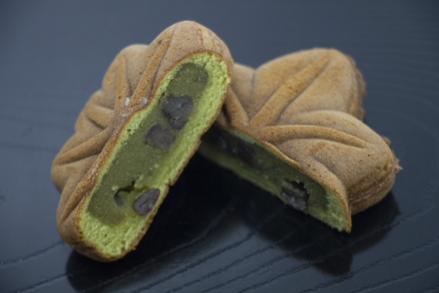 抹茶もみじ饅頭