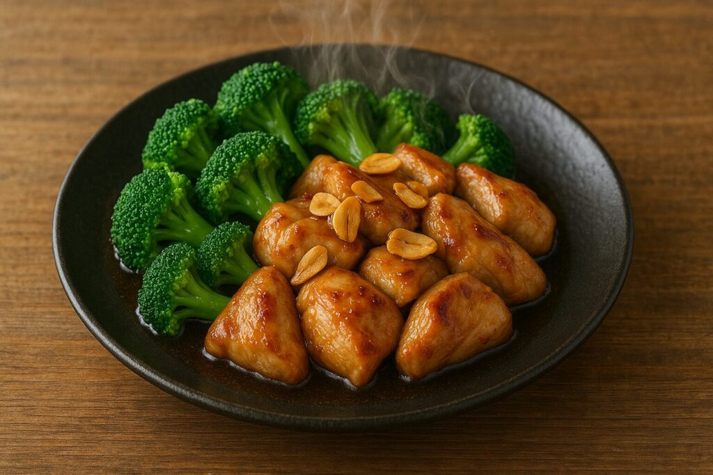 鶏むね肉のガーリック炒め